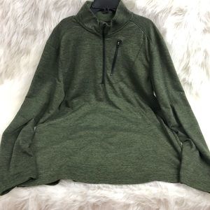 Swiss Tech Men’s Half-Zip Pullover Green